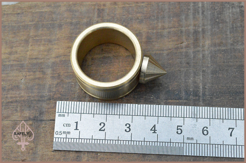Pure Copper Finger Tiger Self-Defense Ring for Women