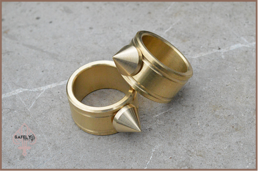 Pure Copper Finger Tiger Self-Defense Ring for Women
