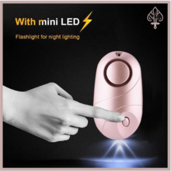 High Decibel Personal Alarm Keychain with LED Light – 130dB Self-Defense Security Device for Women, Students & Seniors