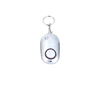 High Decibel Personal Alarm Keychain with LED Light – 130dB Self-Defense Security Device for Women, Students & Seniors
