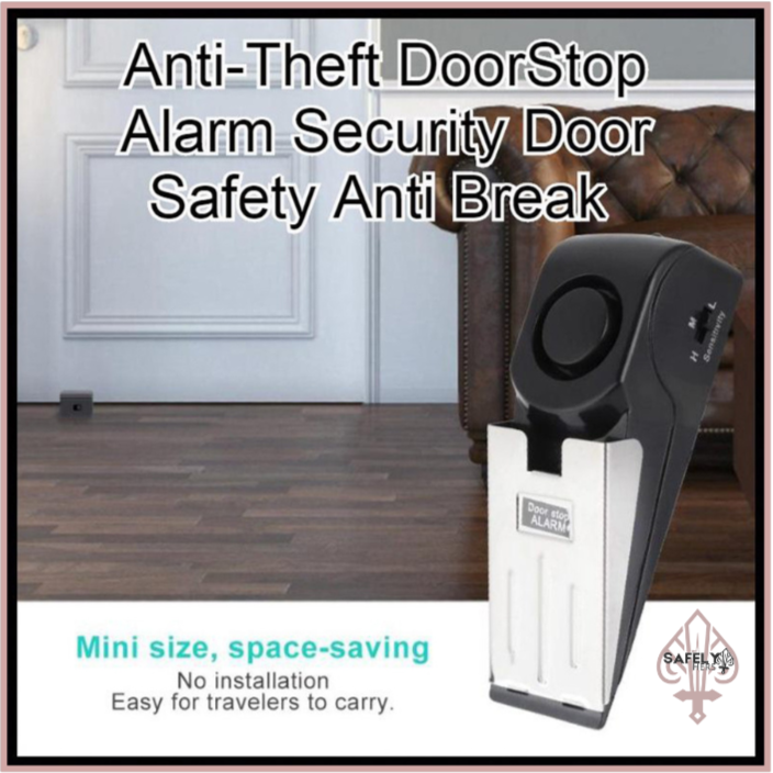 Electronic Burglar Alarm Door Stop | Intelligent Home & Hotel Security Wedge Alarm