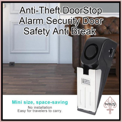 Electronic Burglar Alarm Door Stop | Intelligent Home & Hotel Security Wedge Alarm
