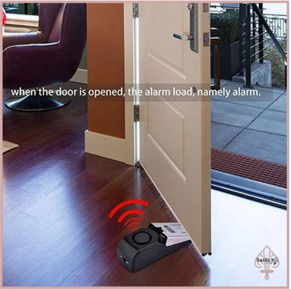 Electronic Burglar Alarm Door Stop | Intelligent Home & Hotel Security Wedge Alarm