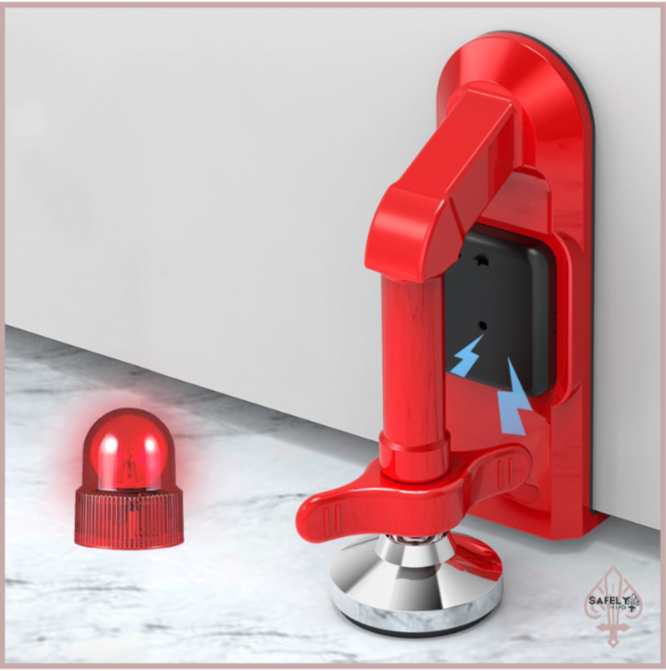 Portable Door Lock & Alarm | Travel Self-Defense Door Stopper for Home, Hotel & Office Security