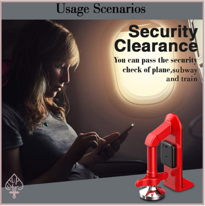 Portable Door Lock & Alarm | Travel Self-Defense Door Stopper for Home, Hotel & Office Security