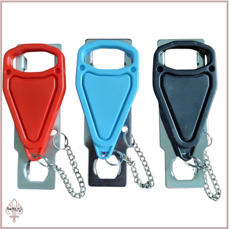 Dual-Use Portable Door Stopper & Snap Lock | Travel Security for Hotels and Home