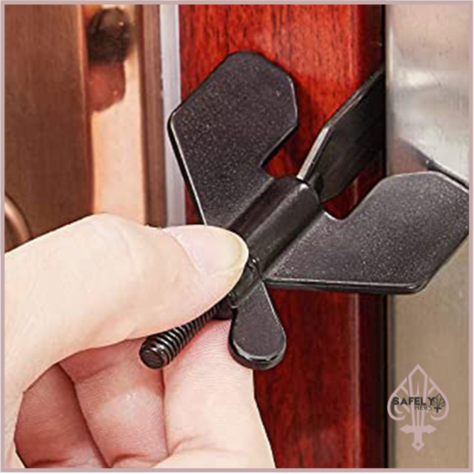 Portable Door Lock & Travel Door Stopper | Self-Defense Security for Home, Hotel, and Travel