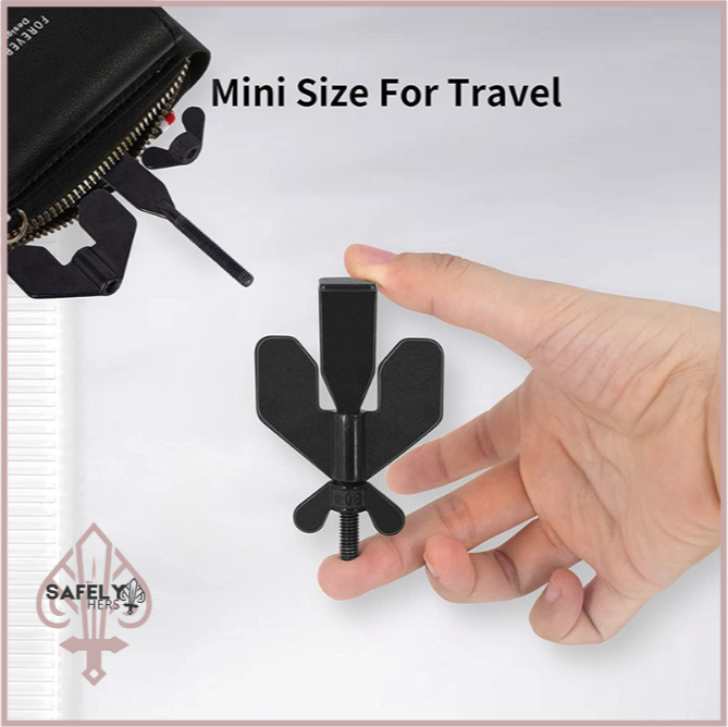 Portable Door Lock & Travel Door Stopper | Self-Defense Security for Home, Hotel, and Travel