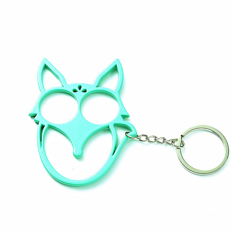 ox Shaped Keychain – Metal Double Finger Self-Defense Tool & Multifunctional Safety Key Ring